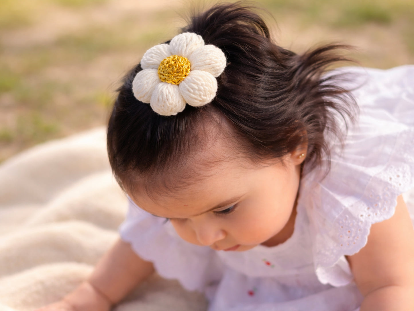 Crochet Trim Snap Hair Clips, Hair barrettes for kids