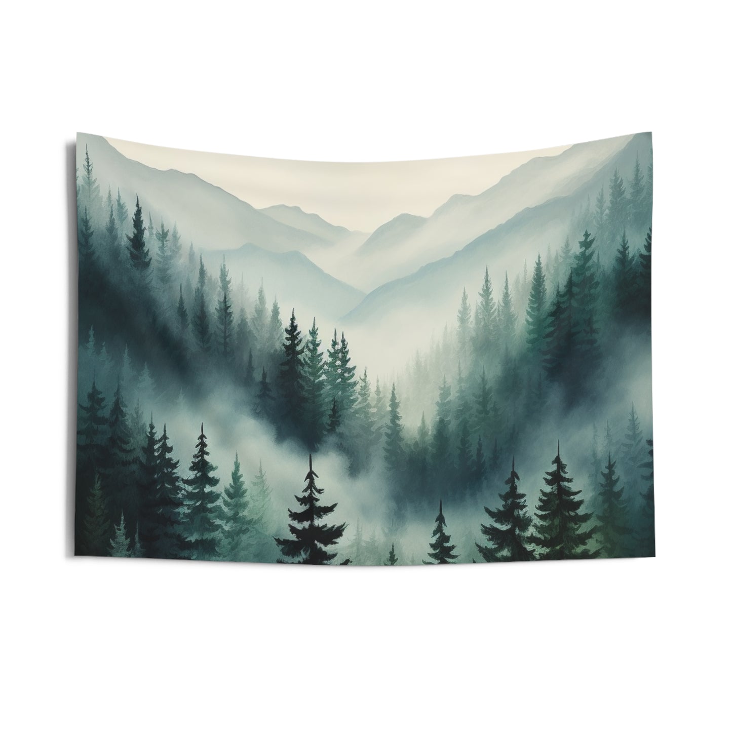 Mountain Art Tapestry Contemporary Home Decor . Galaxy Wall Hanging Art for Baby Nursery, Dorm room, Coastal Home . Housewarming Gift