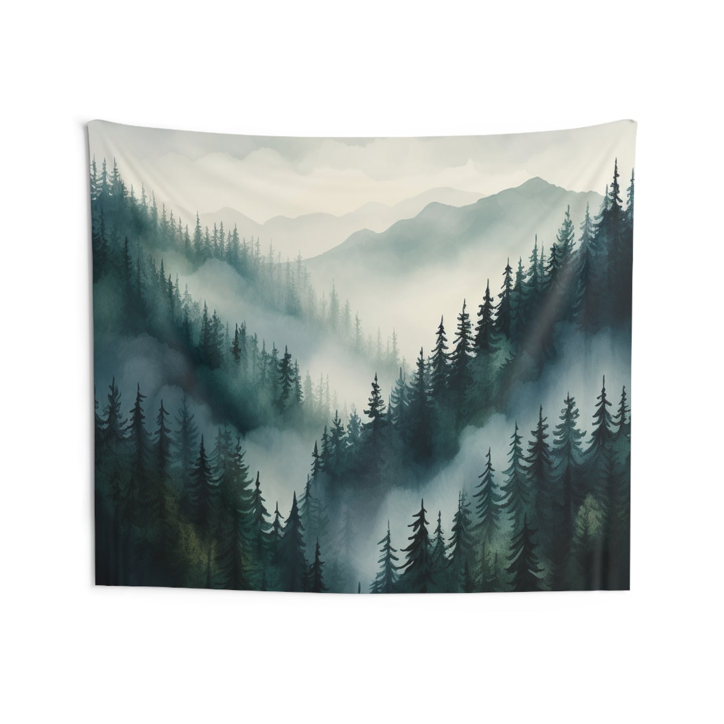 Mountain Art Tapestry Contemporary Home Decor . Galaxy Wall Hanging Art for Baby Nursery, Dorm room, Coastal Home . Housewarming Gift