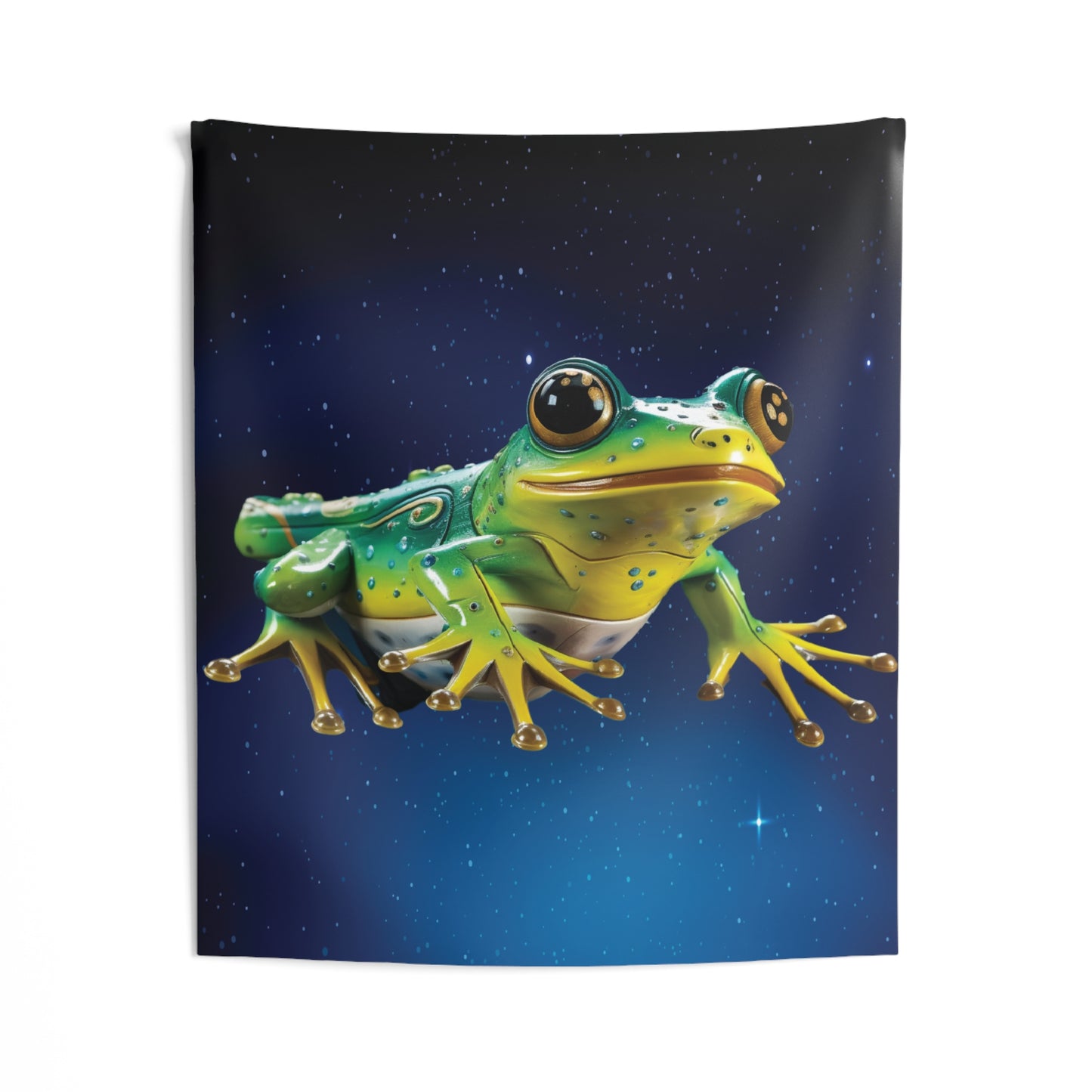 Frog Tapestry for Contemporary Home Decor . Inspirational Wall Hanging Art for Baby Nursery, Dorm room, Coastal Home . Housewarming Gift