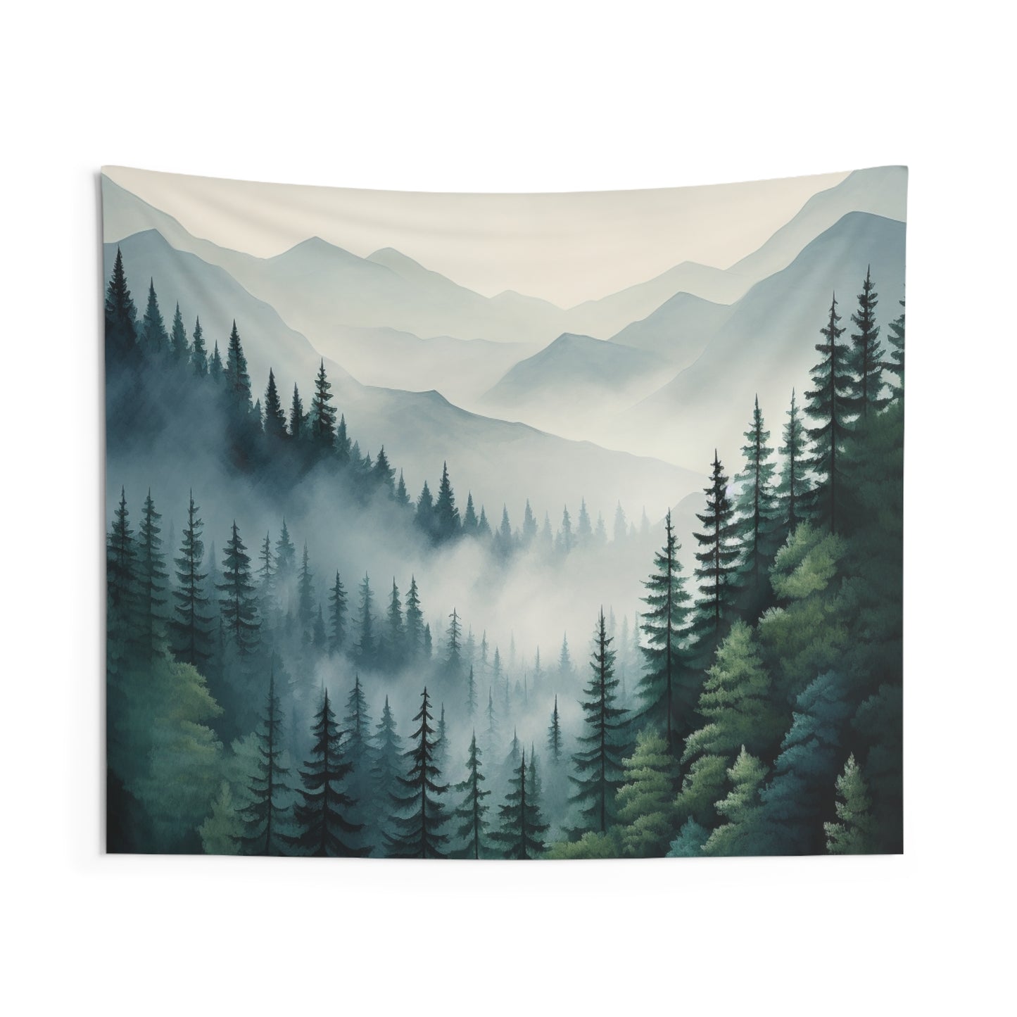 Mountain Art Tapestry Contemporary Home Decor . Galaxy Wall Hanging Art for Baby Nursery, Dorm room, Coastal Home . Housewarming Gift