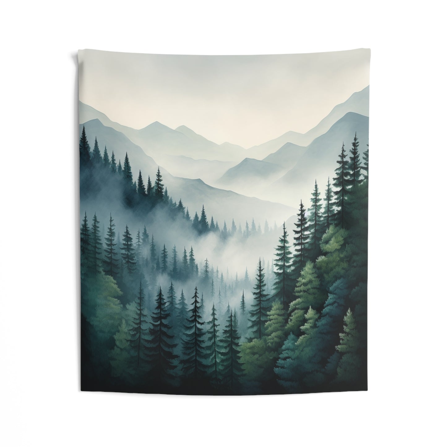 Mountain Art Tapestry Contemporary Home Decor . Galaxy Wall Hanging Art for Baby Nursery, Dorm room, Coastal Home . Housewarming Gift