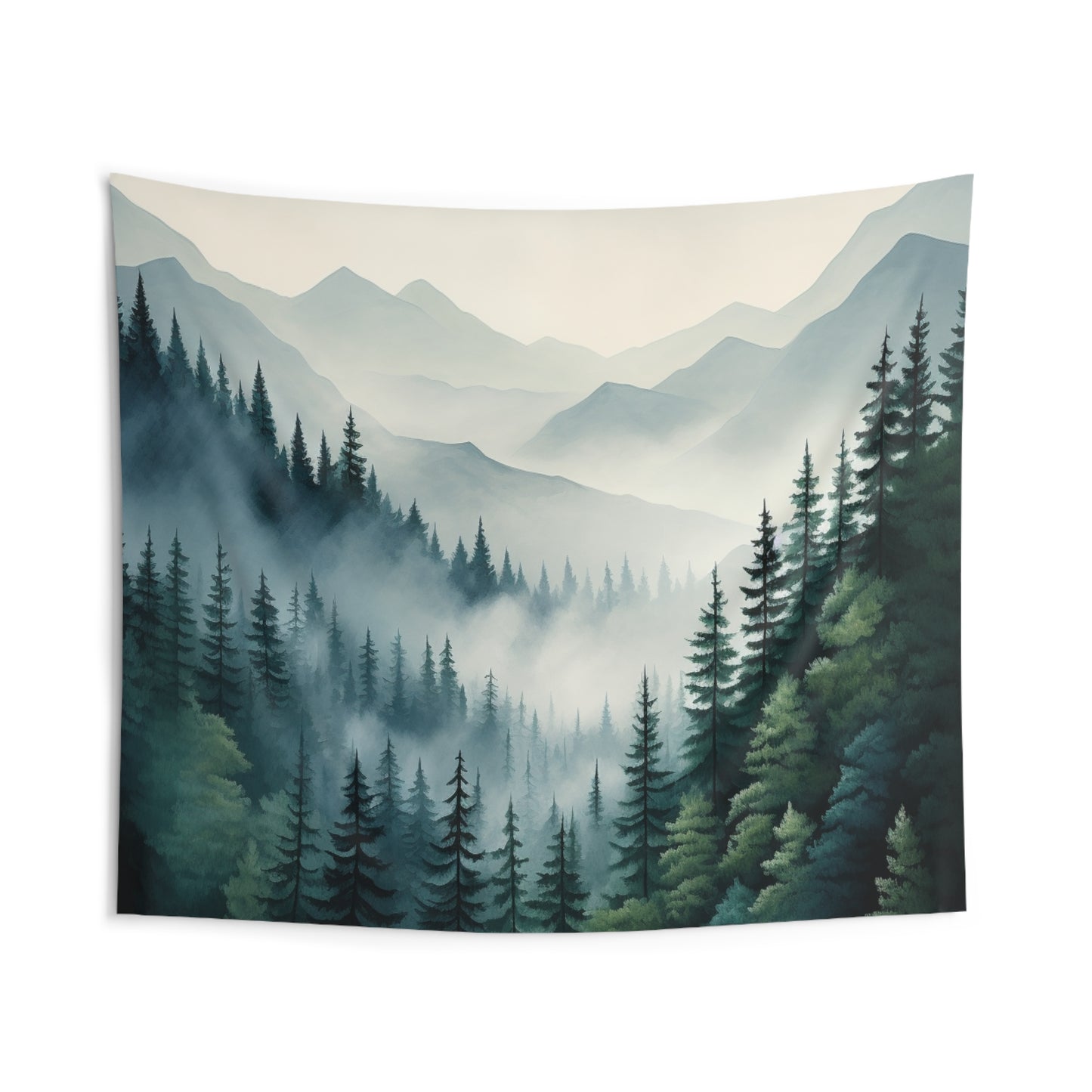 Mountain Art Tapestry Contemporary Home Decor . Galaxy Wall Hanging Art for Baby Nursery, Dorm room, Coastal Home . Housewarming Gift