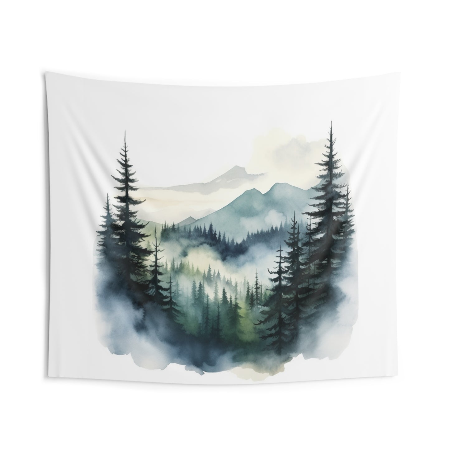Mountain Art Tapestry Contemporary Home Decor . Galaxy Wall Hanging Art for Baby Nursery, Dorm room, Coastal Home . Housewarming Gift