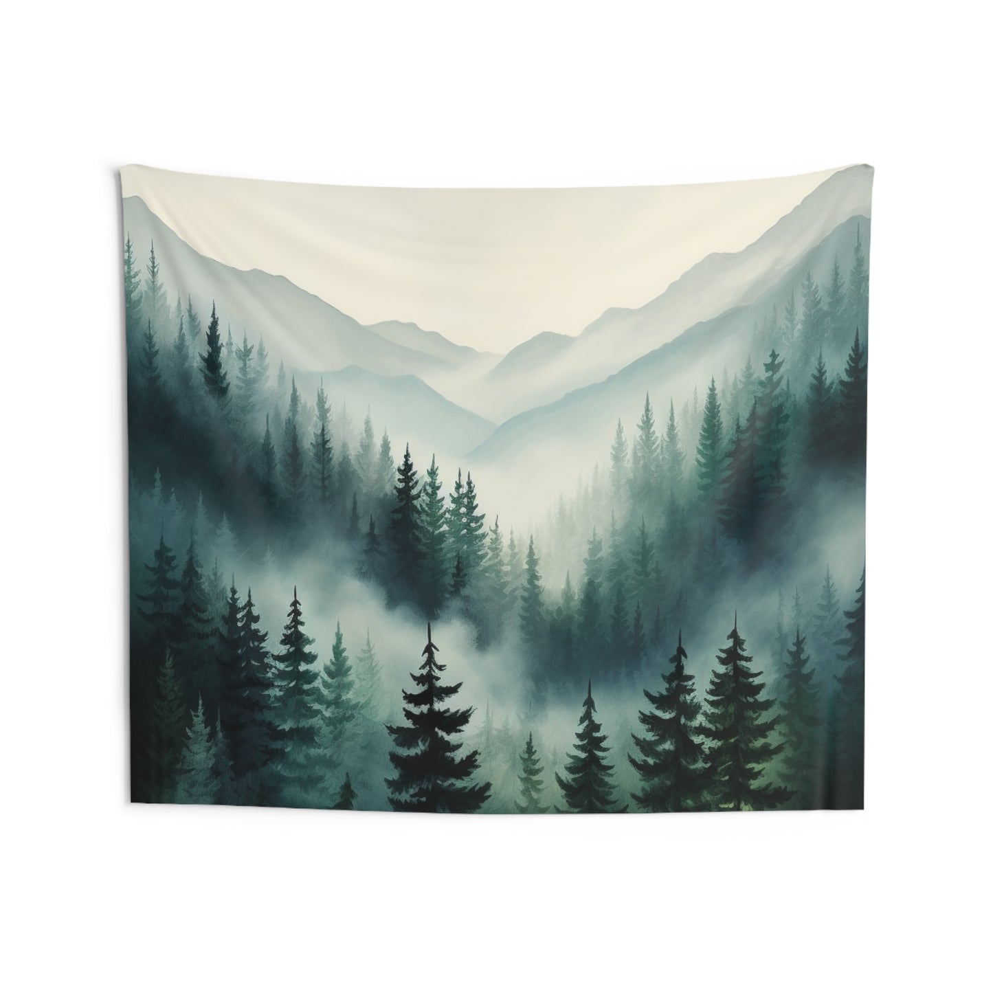 Mountain Art Tapestry Contemporary Home Decor . Galaxy Wall Hanging Art for Baby Nursery, Dorm room, Coastal Home . Housewarming Gift