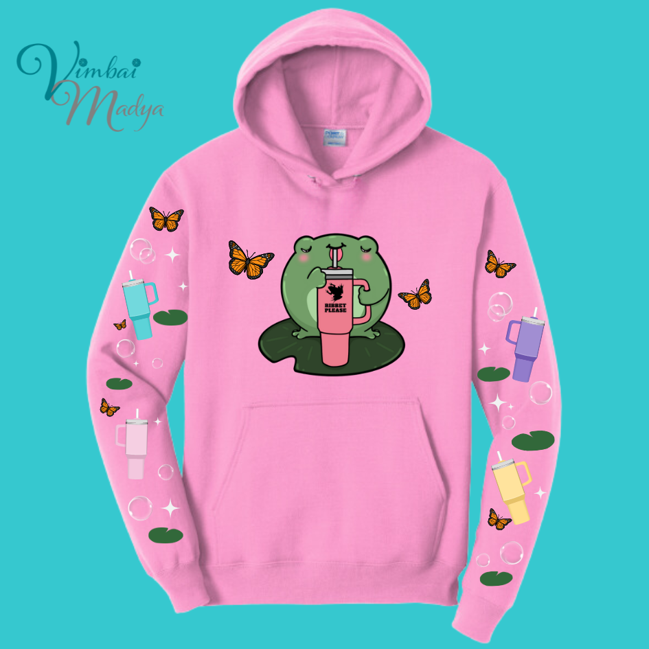 Unisex Kawaii Frog Sweater Hoodie : Perfect Mother's Day Gift & Fall Winter Essential . Trendy, Unisex Style for Your Best Friend's Wardrobe