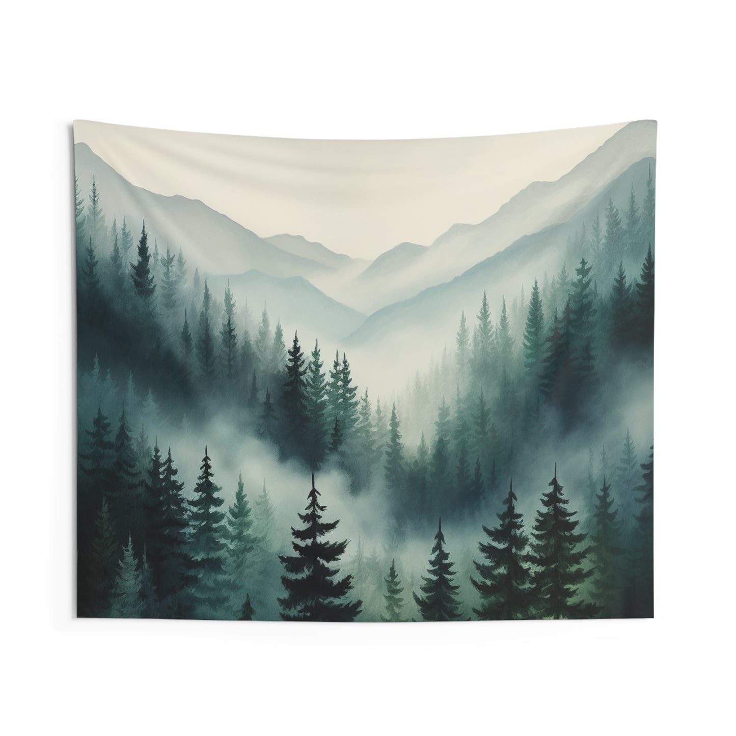 Mountain Art Tapestry Contemporary Home Decor . Galaxy Wall Hanging Art for Baby Nursery, Dorm room, Coastal Home . Housewarming Gift