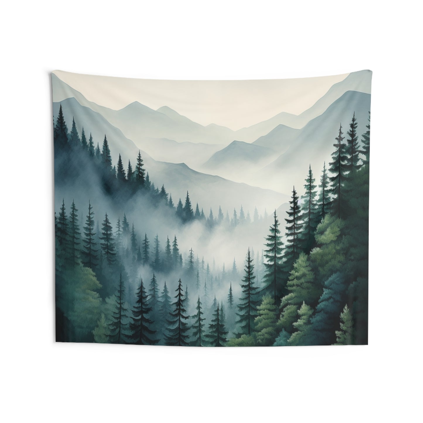 Mountain Art Tapestry Contemporary Home Decor . Galaxy Wall Hanging Art for Baby Nursery, Dorm room, Coastal Home . Housewarming Gift