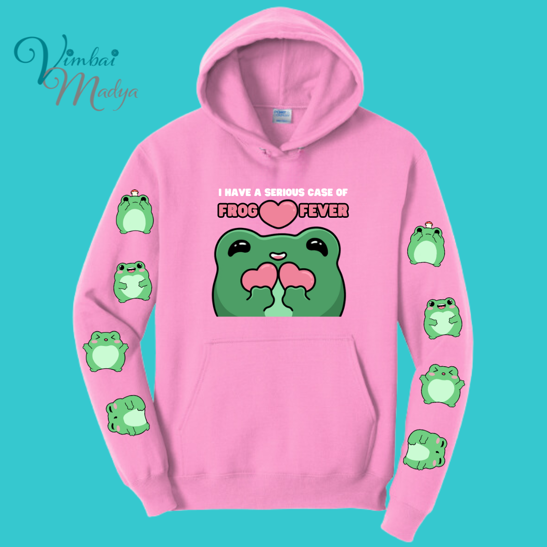 Frog Sweatshirt Unisex Clothing Kawaii Hoodie : Best Friend Gift . Fall Winter Essential . Frog and Toad