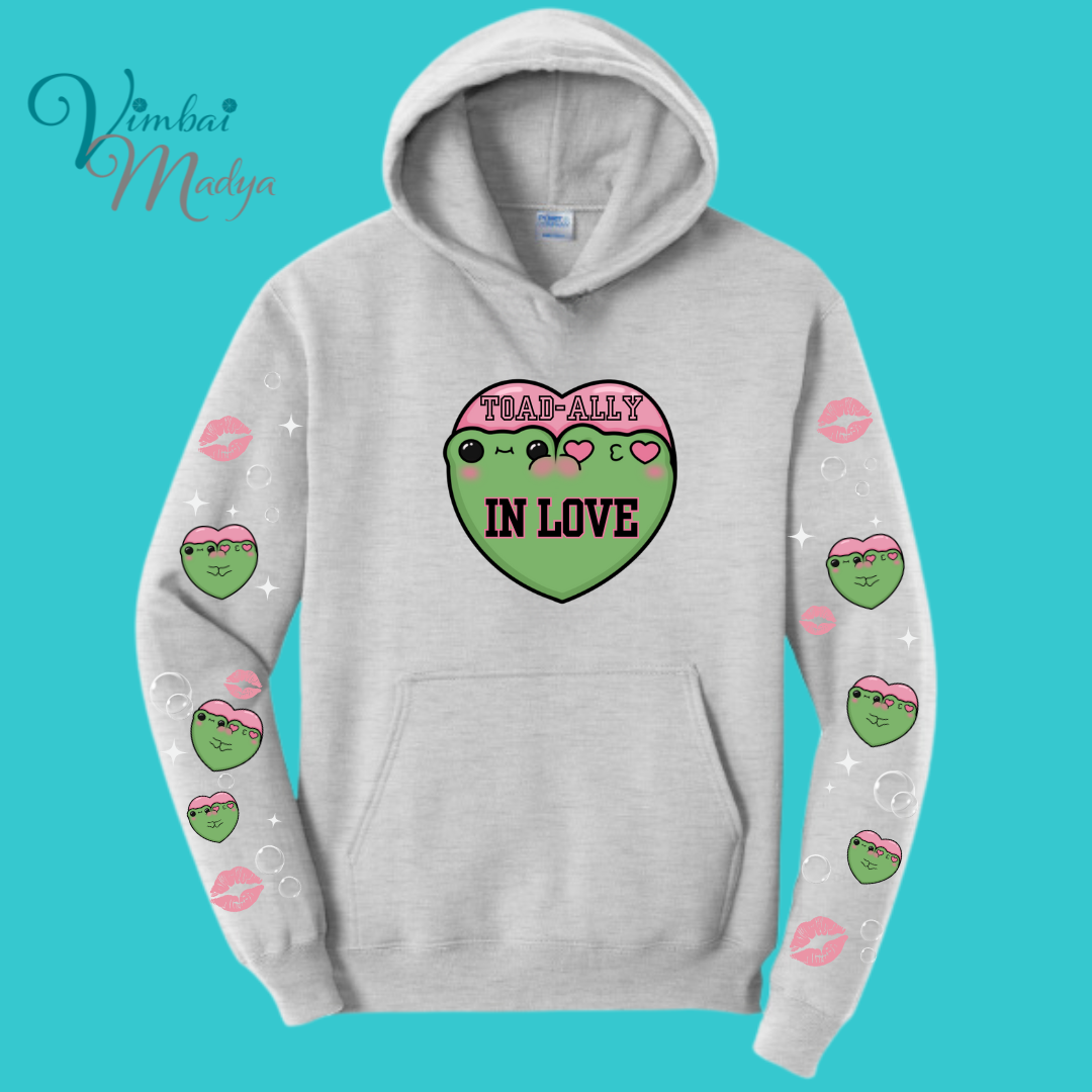 Kawaii Frog Sweater Hoodie : Perfect Mother's Day Gift & Fall Winter Essential . Trendy, Unisex Style for Your Best Friend's Wardrobe