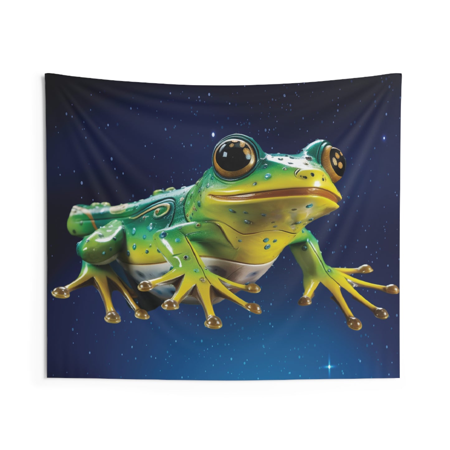 Frog Tapestry for Contemporary Home Decor . Inspirational Wall Hanging Art for Baby Nursery, Dorm room, Coastal Home . Housewarming Gift