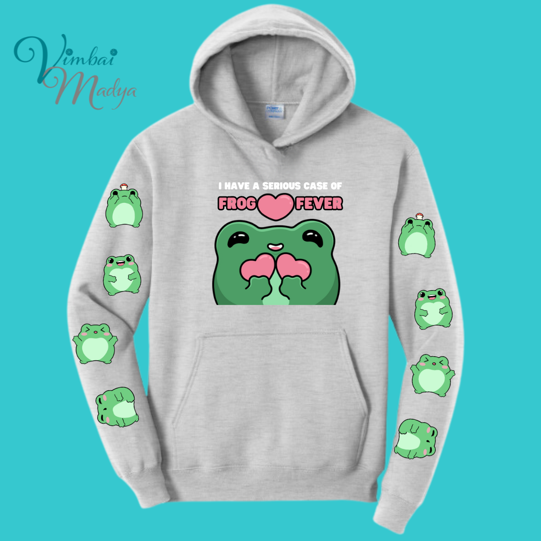 Frog Sweatshirt Unisex Clothing Kawaii Hoodie : Best Friend Gift . Fall Winter Essential . Frog and Toad