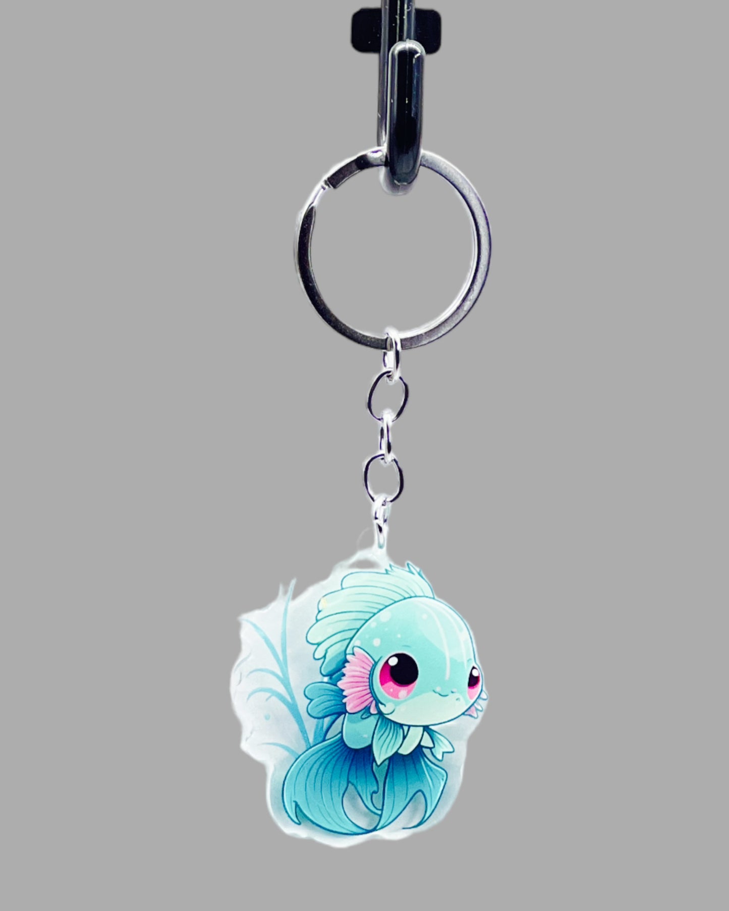 Beta Fish Sealife Acrylic keychain