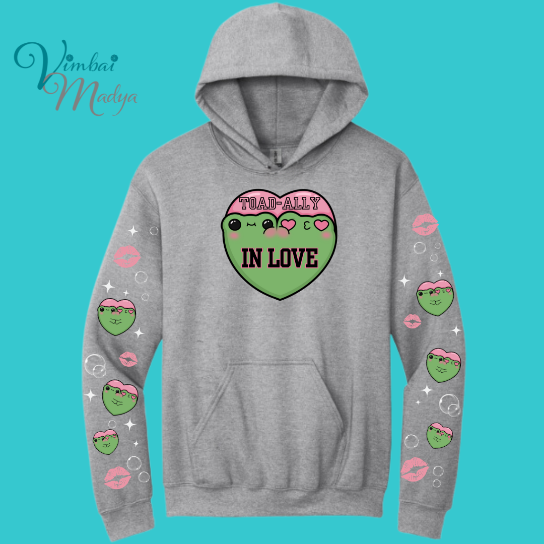 Kawaii Frog Sweater Hoodie : Perfect Mother's Day Gift & Fall Winter Essential . Trendy, Unisex Style for Your Best Friend's Wardrobe