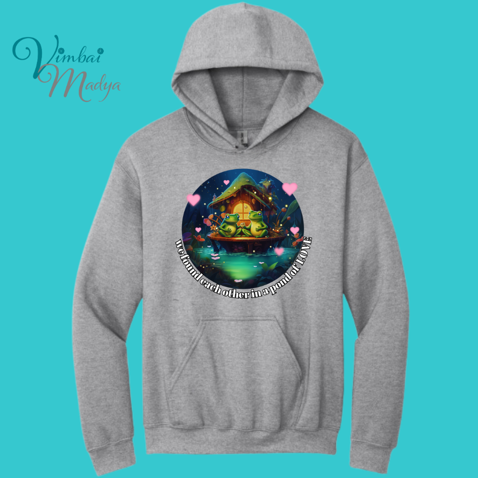 Unisex Kawaii Frog Sweatshirt Hoodie : Perfect Mother's Day Gift & Fall Winter Essential . Trendy Frog and Toad Unique Best Friend's gift