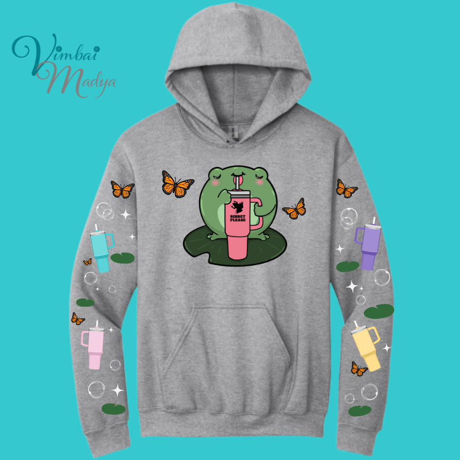 Unisex Kawaii Frog Sweater Hoodie : Perfect Mother's Day Gift & Fall Winter Essential . Trendy, Unisex Style for Your Best Friend's Wardrobe