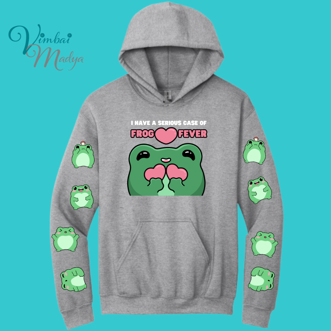 Frog Sweatshirt Unisex Clothing Kawaii Hoodie : Best Friend Gift . Fall Winter Essential . Frog and Toad