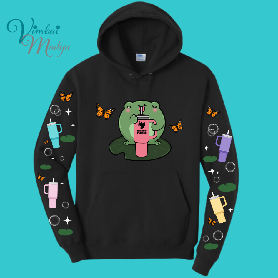 Unisex Kawaii Frog Sweater Hoodie : Perfect Mother's Day Gift & Fall Winter Essential . Trendy, Unisex Style for Your Best Friend's Wardrobe