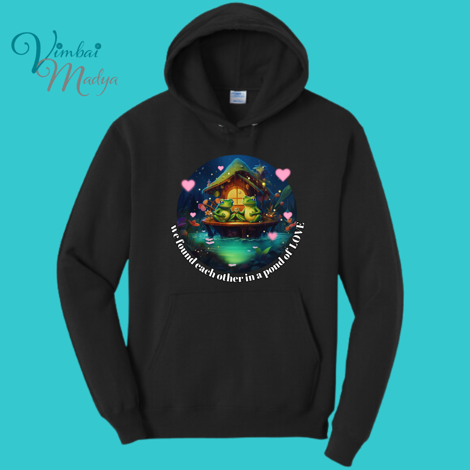 Unisex Kawaii Frog Sweatshirt Hoodie : Perfect Mother's Day Gift & Fall Winter Essential . Trendy Frog and Toad Unique Best Friend's gift