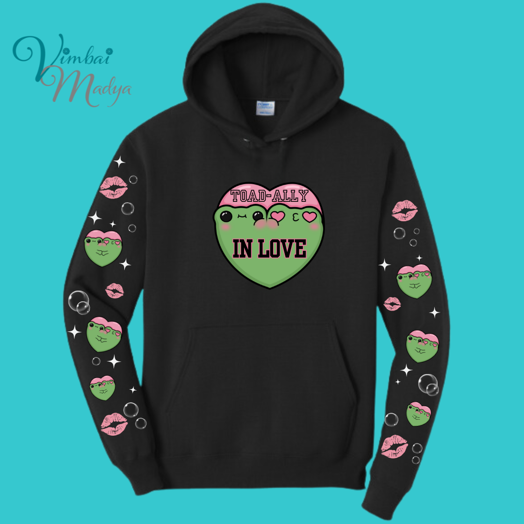 Kawaii Frog Sweater Hoodie : Perfect Mother's Day Gift & Fall Winter Essential . Trendy, Unisex Style for Your Best Friend's Wardrobe
