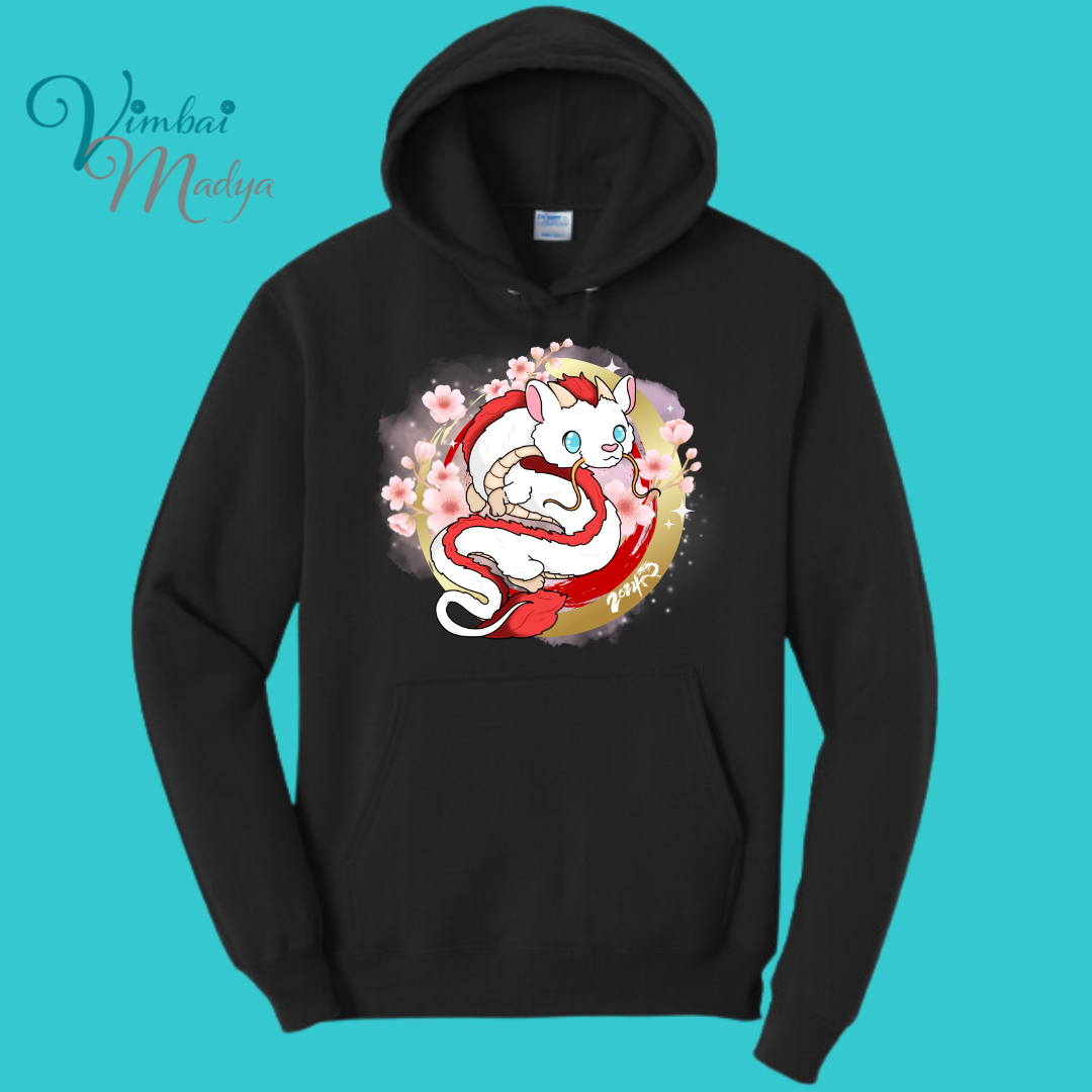 Chinese Dragon Sweatshirt Unisex Clothing Kawaii Hoodie : Best Friend Gift . Fall Winter Essential . Year of the Dragon . Lunar New Year