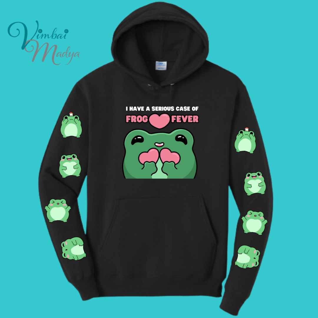 Frog Sweatshirt Unisex Clothing Kawaii Hoodie : Best Friend Gift . Fall Winter Essential . Frog and Toad