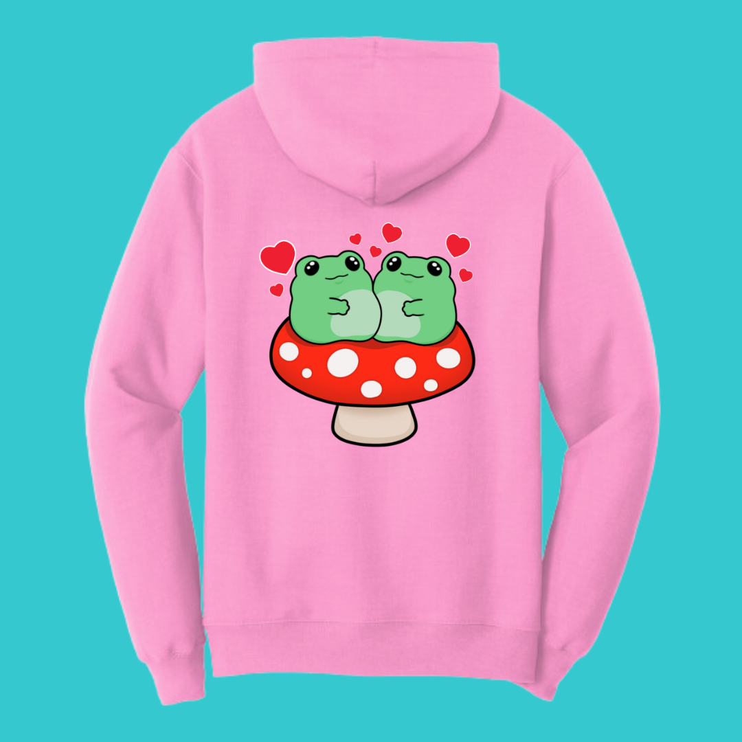 Frog Mushroom Psychedelic Kawaii Frog Sweater Hoodie : Perfect Mother's Day Gift & Fall Winter Essential . Trendy, Style for Your Best Friend