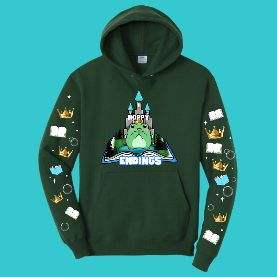 Frog Sweatshirt Unisex Clothing Kawaii Hoodie : Best Friend Gift . Fall Winter Essential . Frog and Toad Book Lovers . Readers Gift for her