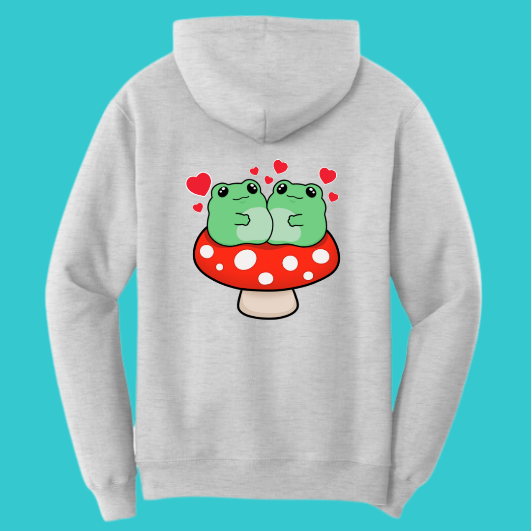 Frog Mushroom Psychedelic Kawaii Frog Sweater Hoodie : Perfect Mother's Day Gift & Fall Winter Essential . Trendy, Style for Your Best Friend