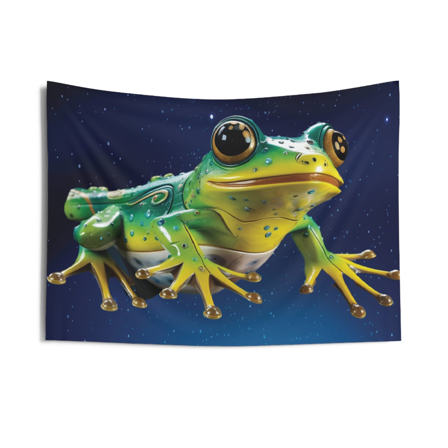 Frog Tapestry for Contemporary Home Decor . Inspirational Wall Hanging Art for Baby Nursery, Dorm room, Coastal Home . Housewarming Gift