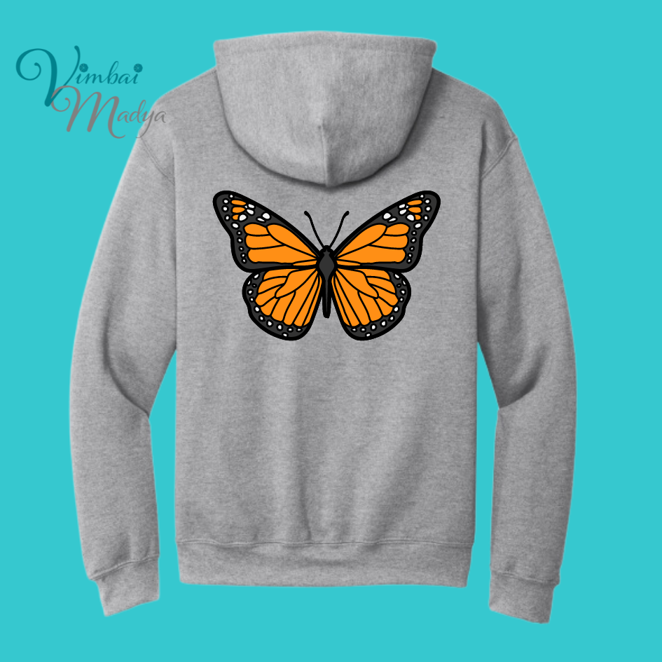 Unisex Butterfly Unisex Sakura Kawaii Frog Sweater Hoodie : Perfect Mother's Day Gift & Fall Winter Essential . Trendy, Blossom Style for Your Best Friend