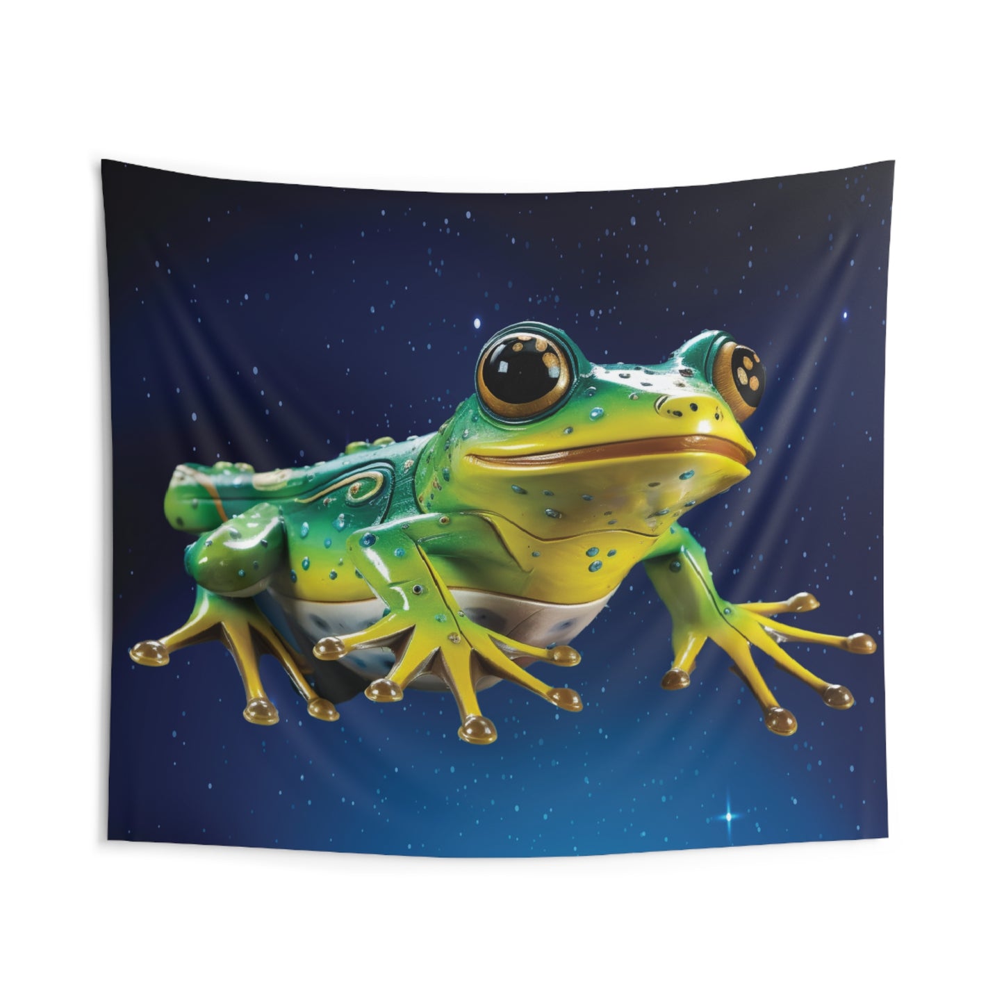 Frog Tapestry for Contemporary Home Decor . Inspirational Wall Hanging Art for Baby Nursery, Dorm room, Coastal Home . Housewarming Gift