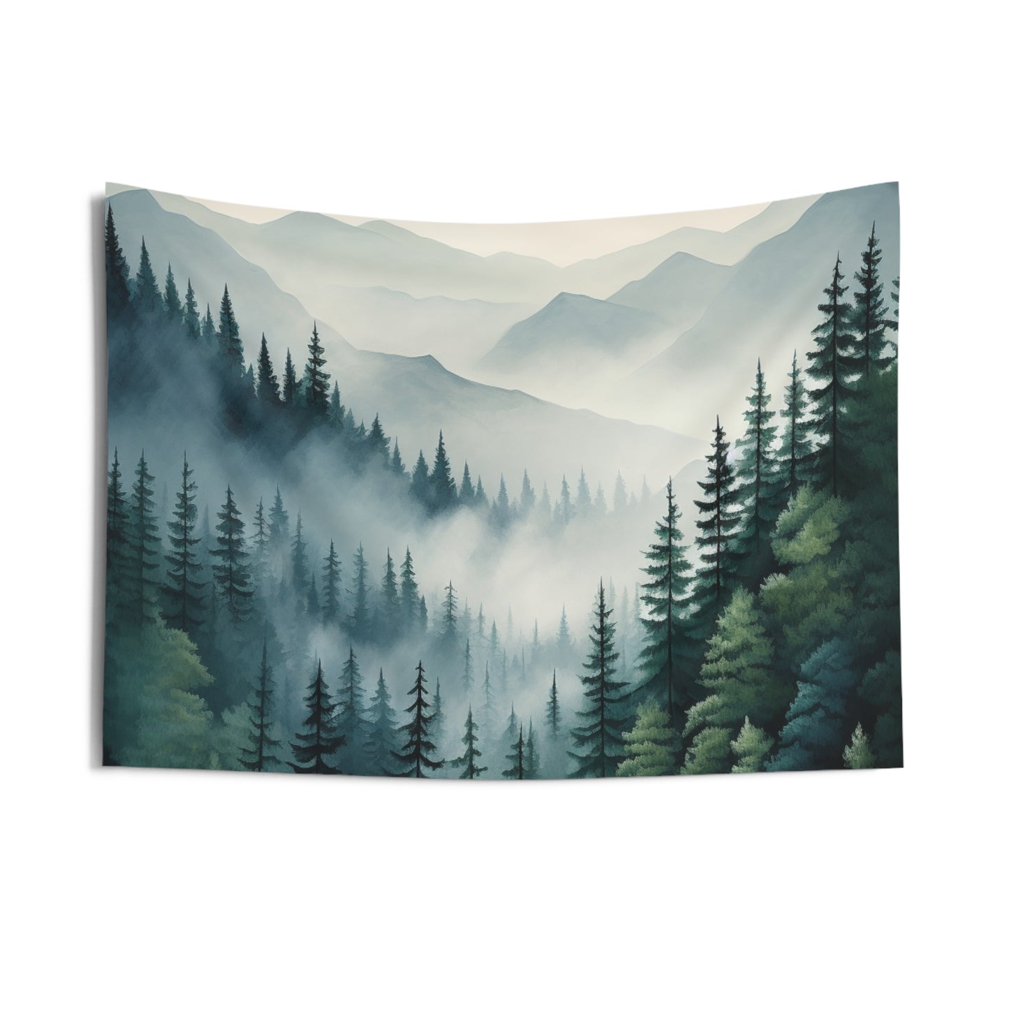 Mountain Art Tapestry Contemporary Home Decor . Galaxy Wall Hanging Art for Baby Nursery, Dorm room, Coastal Home . Housewarming Gift