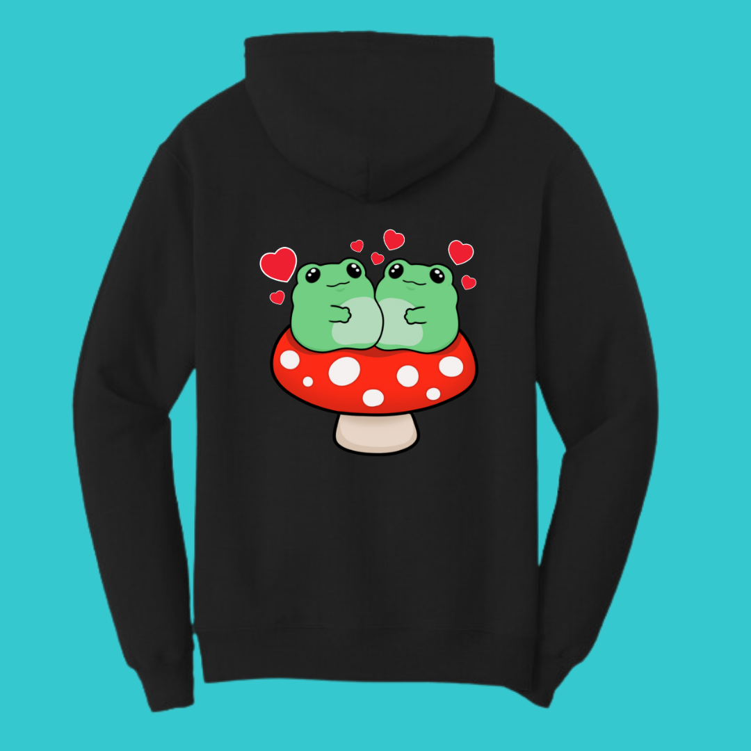 Frog Mushroom Psychedelic Kawaii Frog Sweater Hoodie : Perfect Mother's Day Gift & Fall Winter Essential . Trendy, Style for Your Best Friend