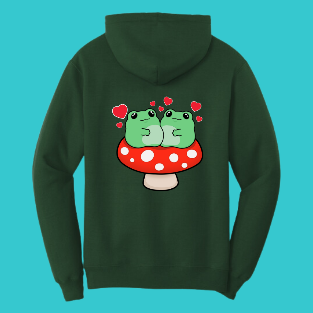 Frog Mushroom Psychedelic Kawaii Frog Sweater Hoodie : Perfect Mother's Day Gift & Fall Winter Essential . Trendy, Style for Your Best Friend