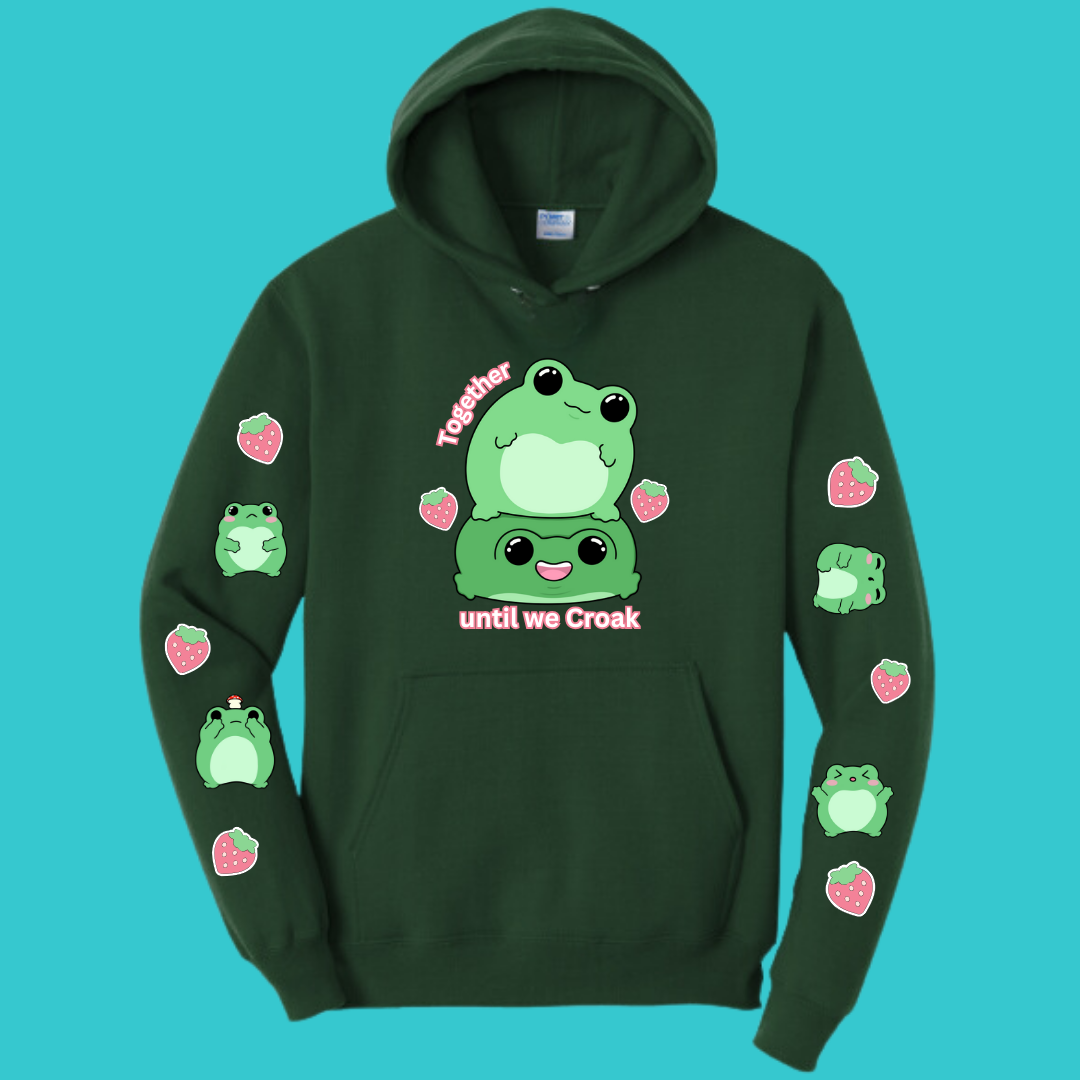 Unisex Kawaii Frog Sweater Hoodie : Perfect Mother's Day Gift & Fall Winter Essential . Trendy, Unisex Style for Your Best Friend's Wardrobe