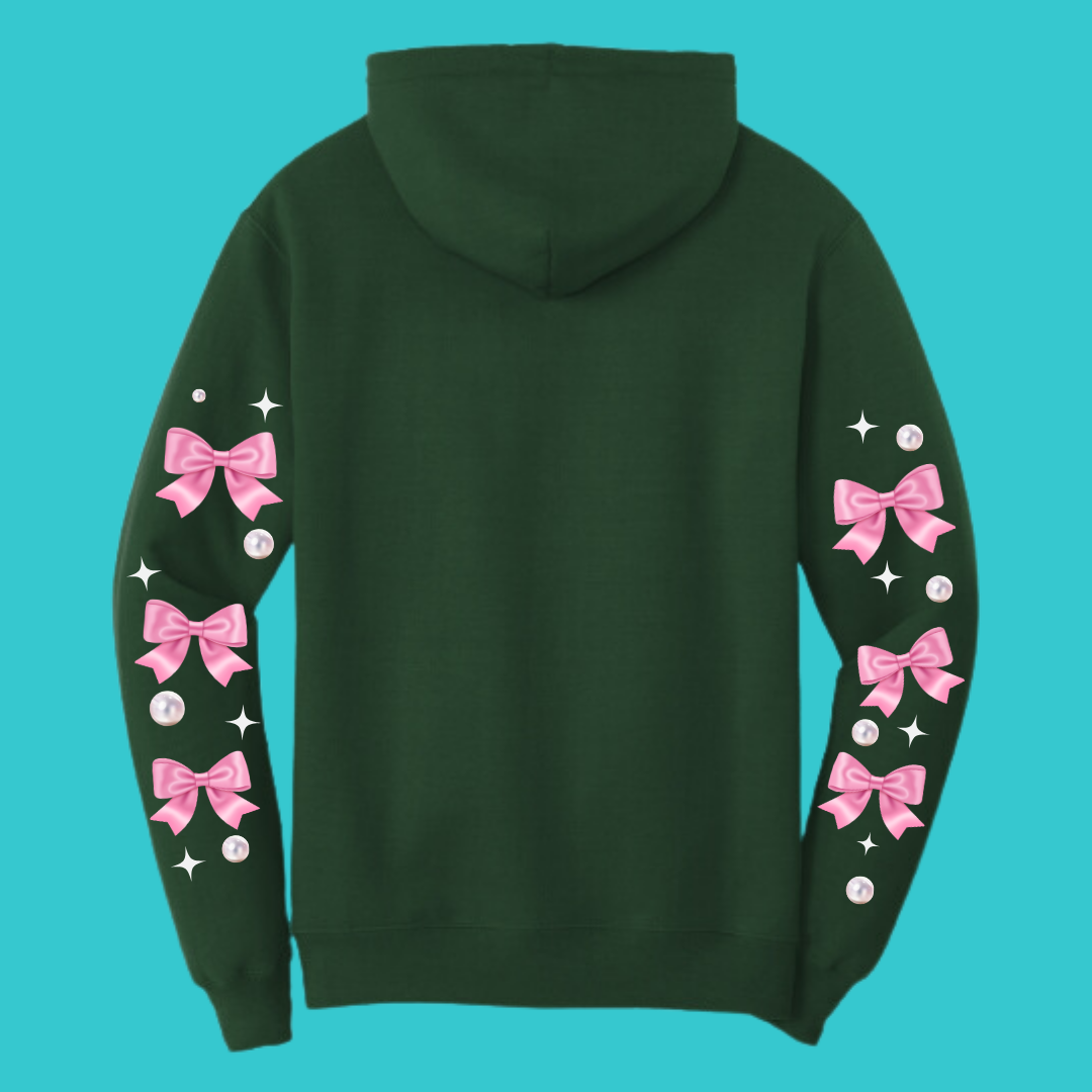 Frog Sweatshirt Unisex Clothing Kawaii Hoodie : Bow Best Friend Gift . Fall Winter Essential . Frog and Toad Couple . Mothers Day Gift for her