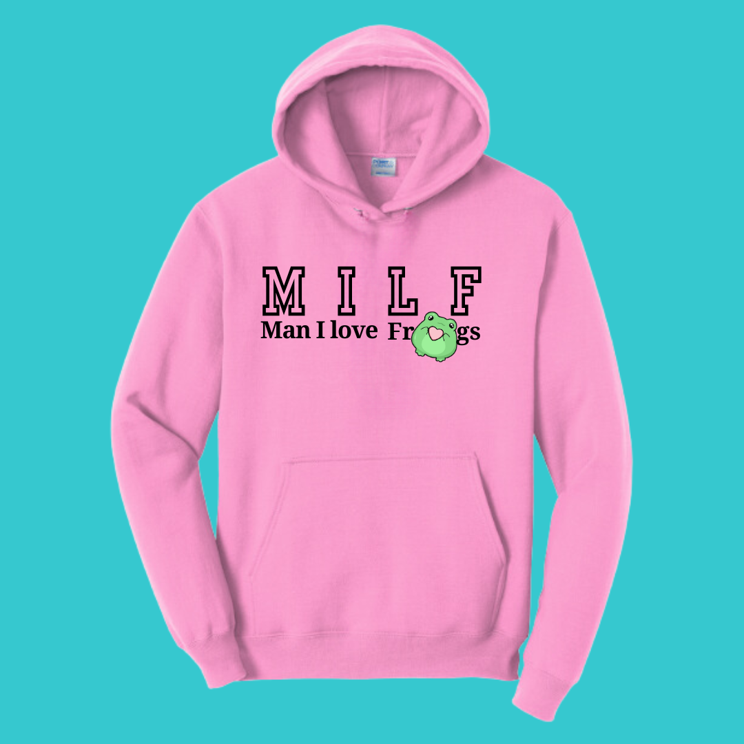 Man I love Frogs Unisex Kawaii Sweater Hoodie : Perfect Mother's Day Gift & Fall Winter Essential . Trendy, Unisex Style for Your Best Friend's Wardrobe