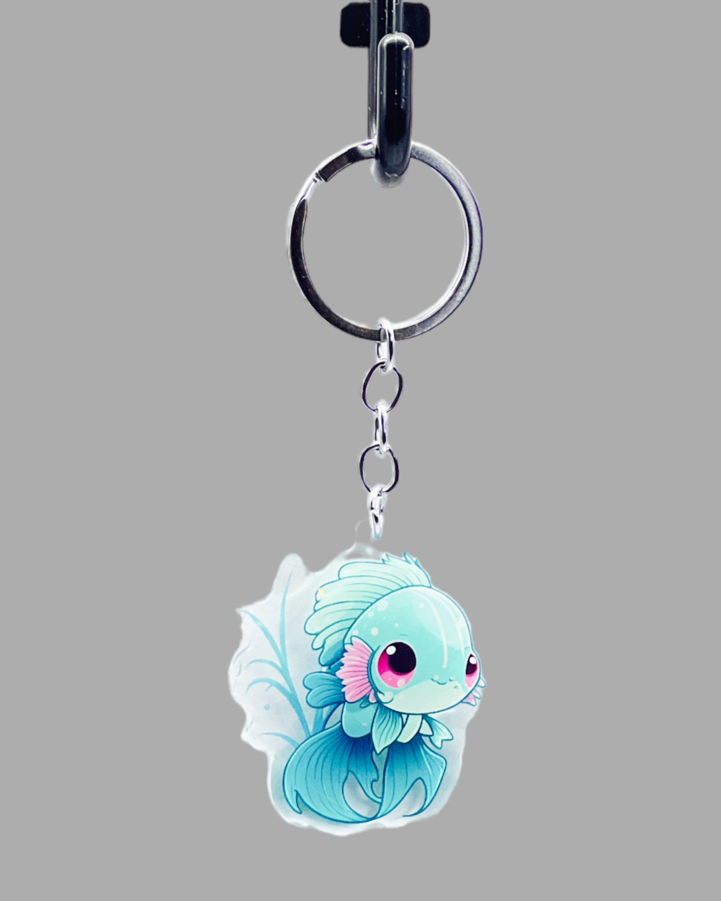 Beta Fish Sealife Acrylic keychain