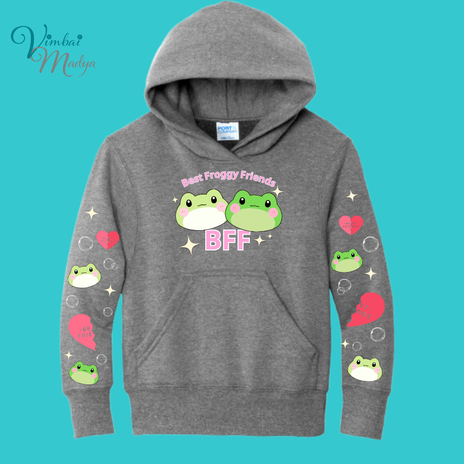 Kawaii Frog Sweater Hoodie : Perfect Mother's Day Gift & Fall Winter Essential . Trendy, Unisex Style for Your Best Friend's Wardrobe