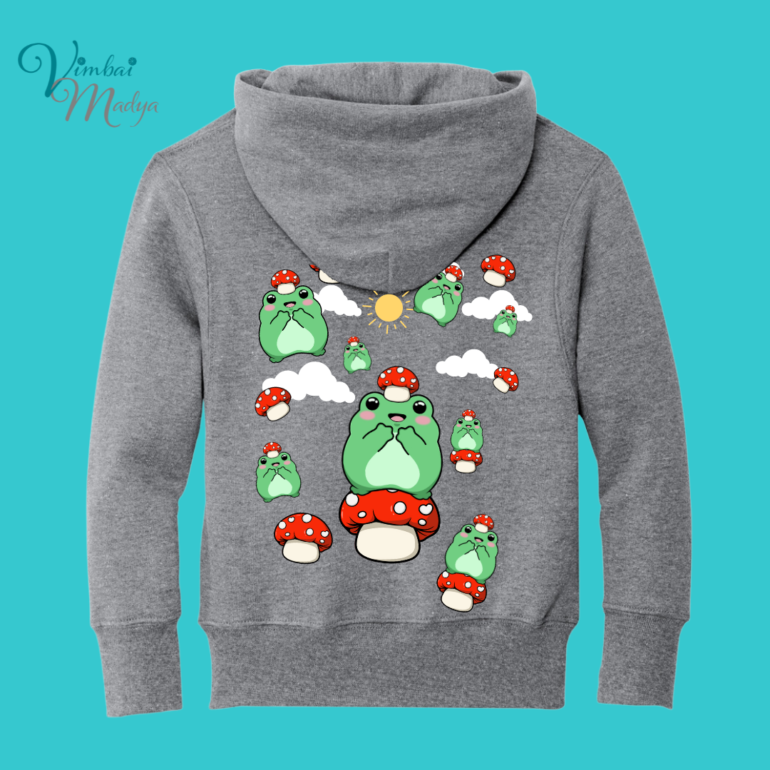 sleepy Frog Youth Sweater Hoodie : Perfect Birthday Gift & Fall Winter Essential . Trendy, Unisex Style for Your Best Friend's Wardrobe
