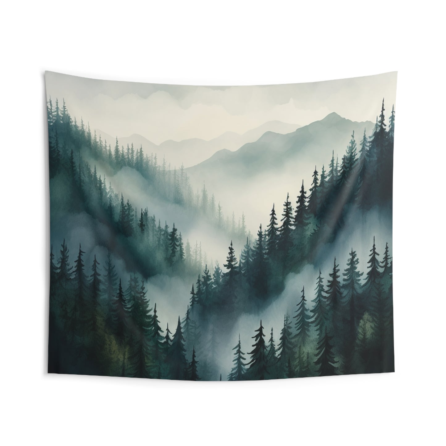 Mountain Art Tapestry Contemporary Home Decor . Galaxy Wall Hanging Art for Baby Nursery, Dorm room, Coastal Home . Housewarming Gift