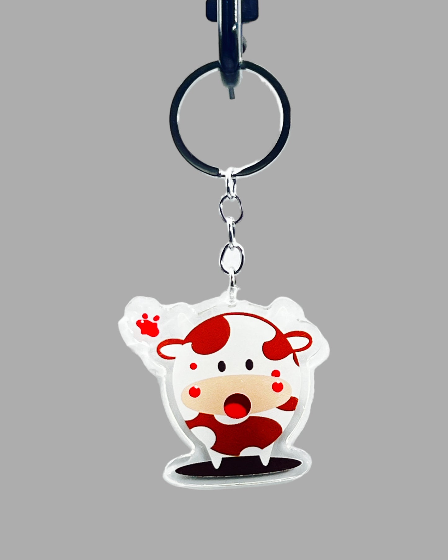 Beef Shorthorne Cow farm animal Acrylic key chain