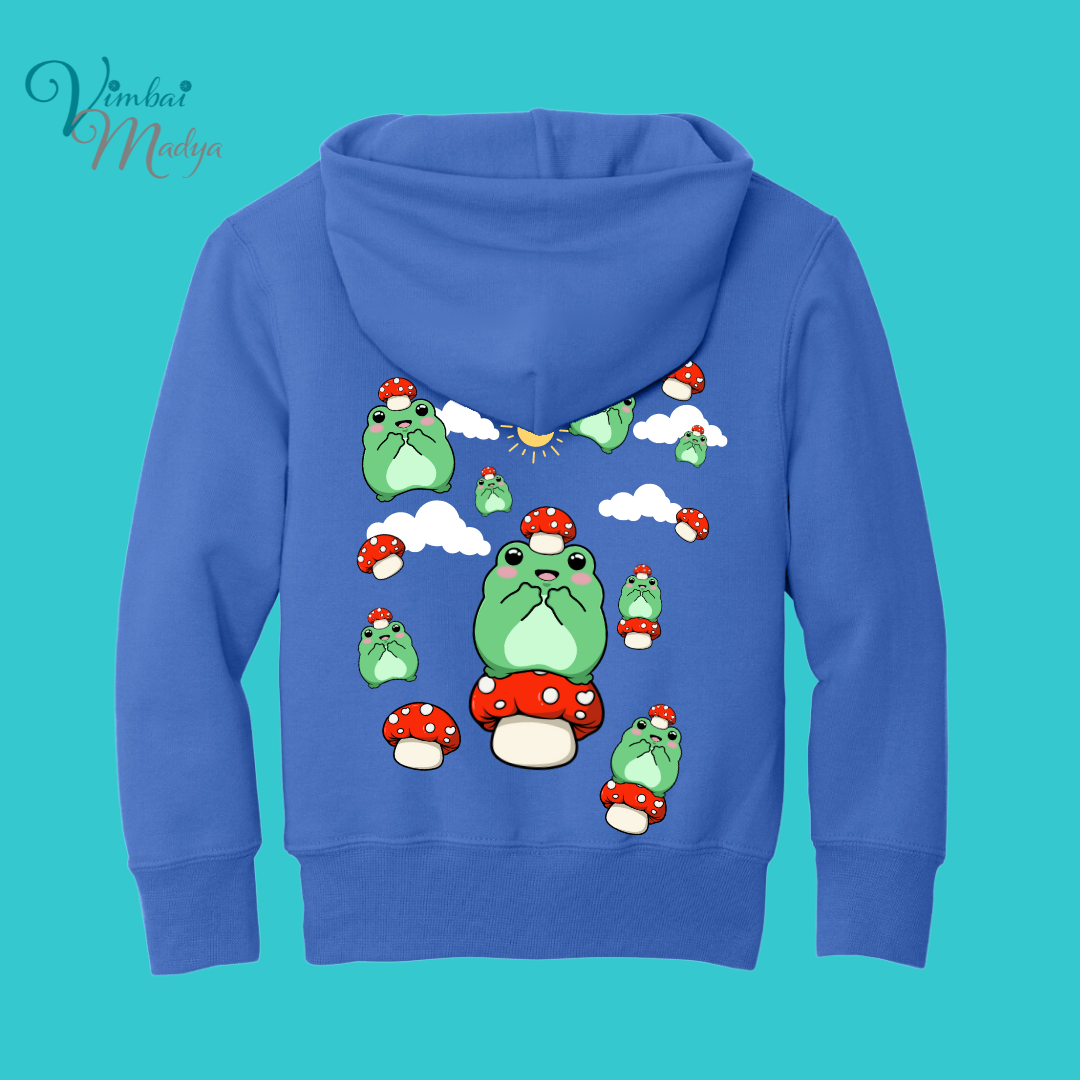 sleepy Frog Youth Sweater Hoodie : Perfect Birthday Gift & Fall Winter Essential . Trendy, Unisex Style for Your Best Friend's Wardrobe