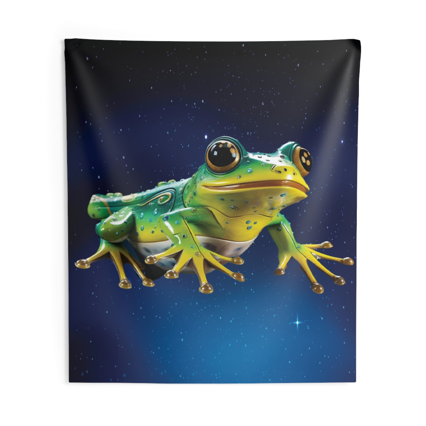 Frog Tapestry for Contemporary Home Decor . Inspirational Wall Hanging Art for Baby Nursery, Dorm room, Coastal Home . Housewarming Gift