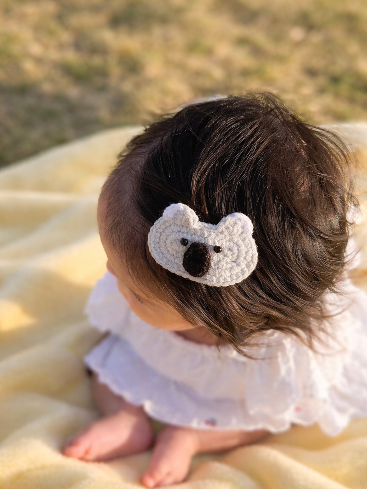 Crochet Trim Snap Hair Clips, Hair barrettes for kids