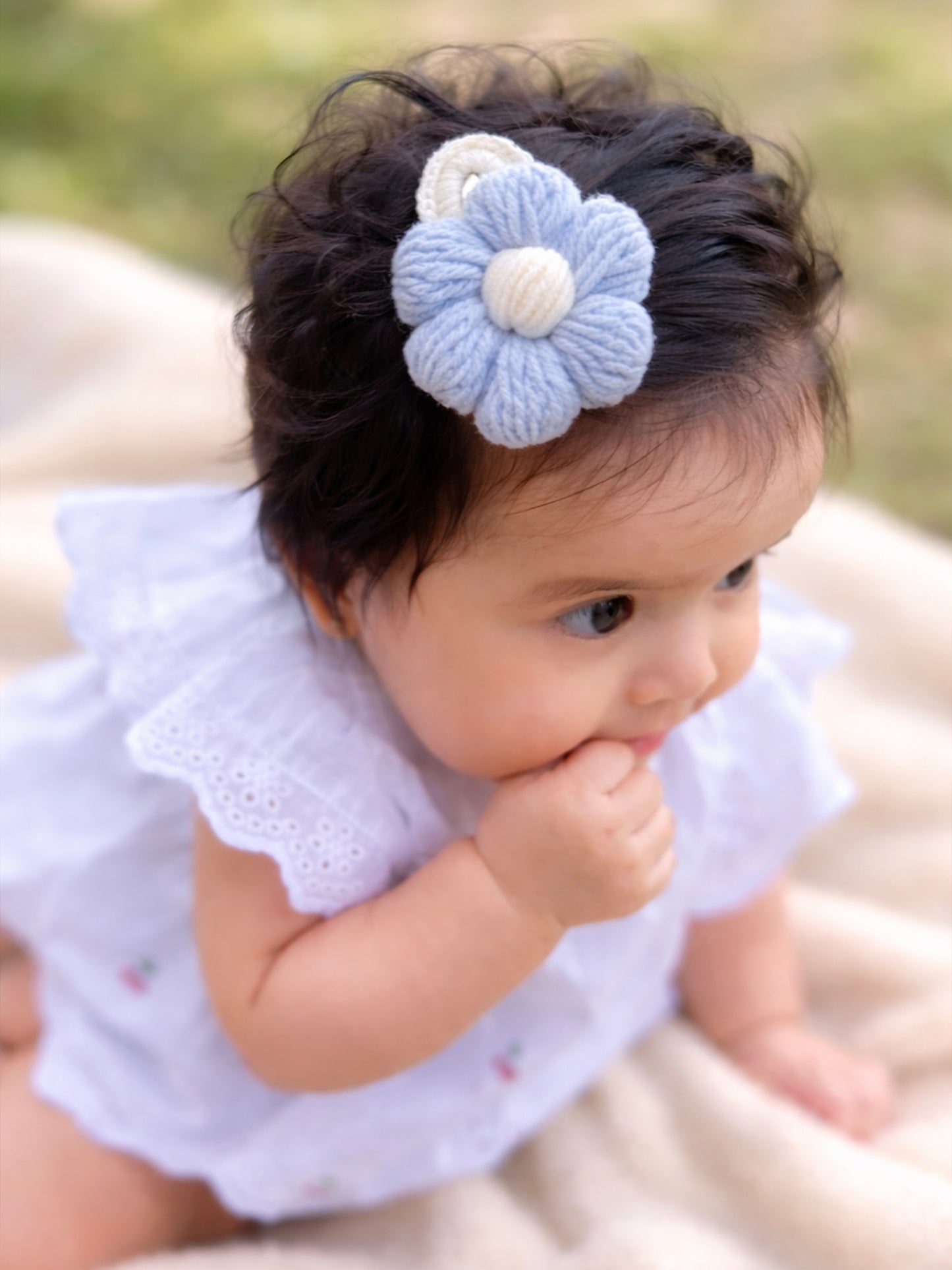 Crochet Trim Snap Hair Clips, Hair barrettes for kids