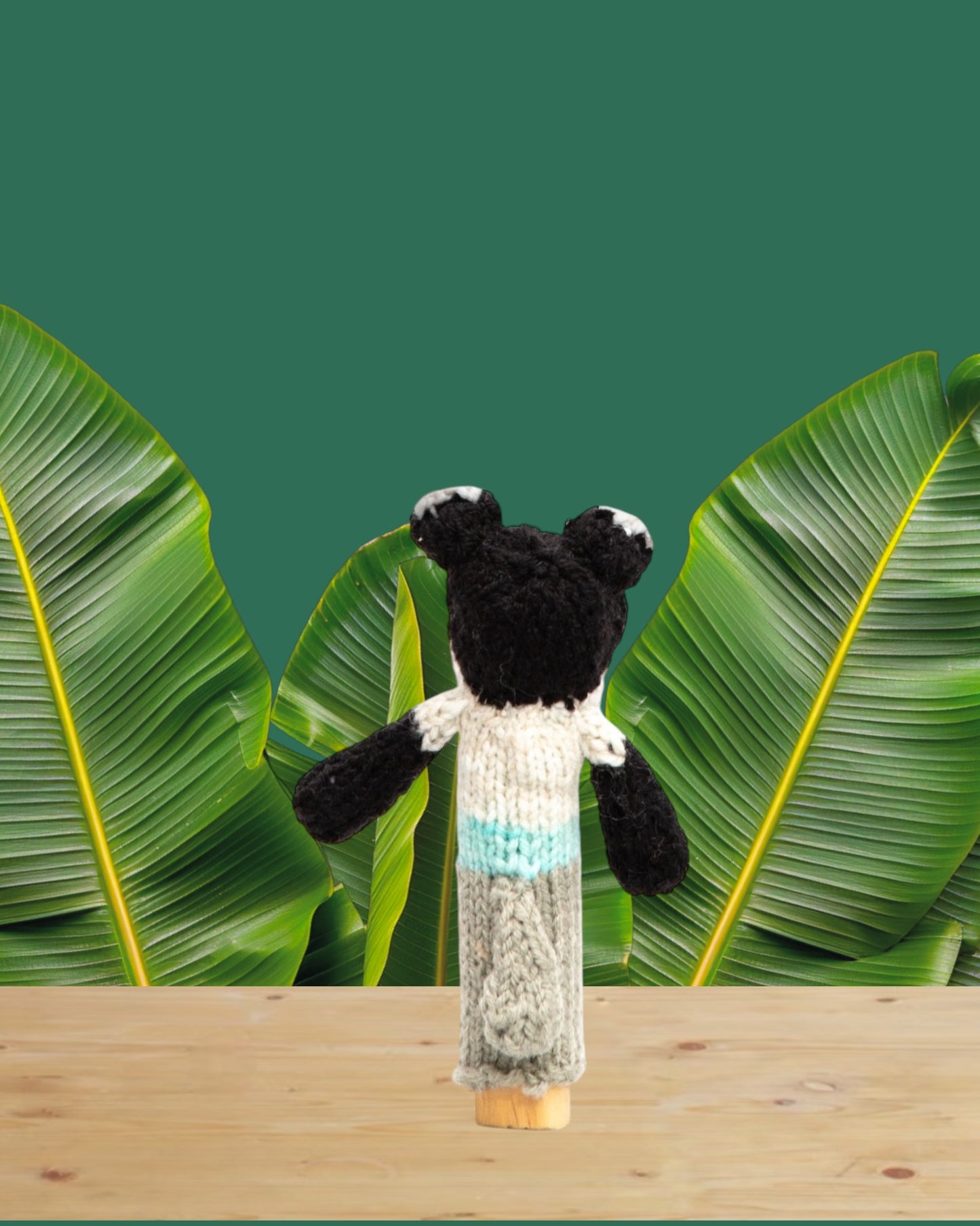 Badger crochet finger puppet Old MacDonald's Safari Animal - Kid Stocking Stuffer, Woodland Forest Friends, Nursery Rhyme Amigurumi Set