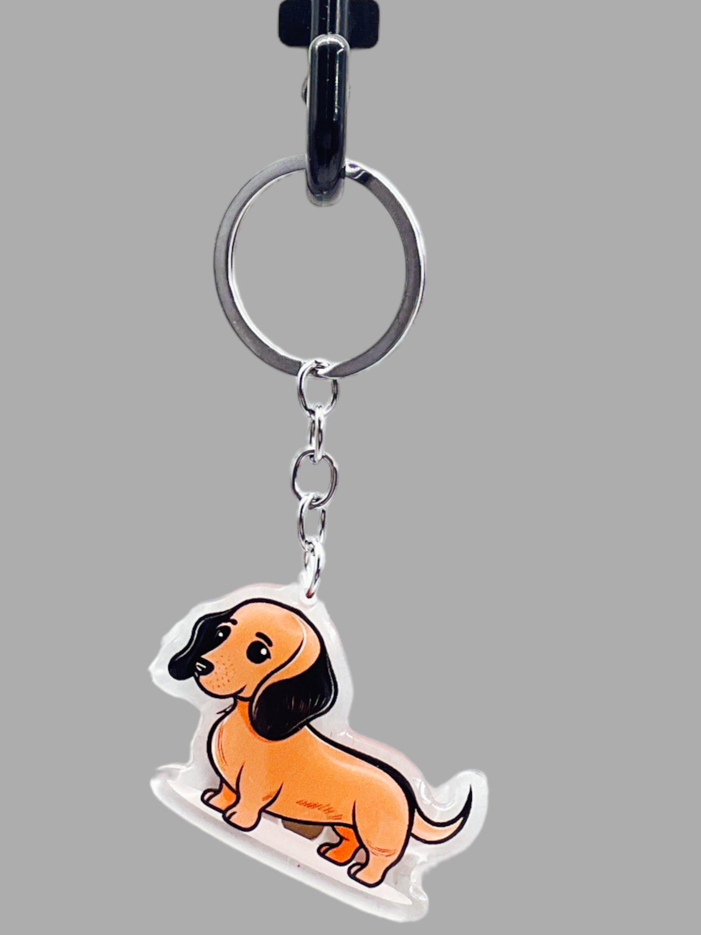 Corgi Dog Acrylic Keychain Cute kawaii memorial ornament, pet portrait charm gift backpack photo fob, dad car décor, dog mom gift