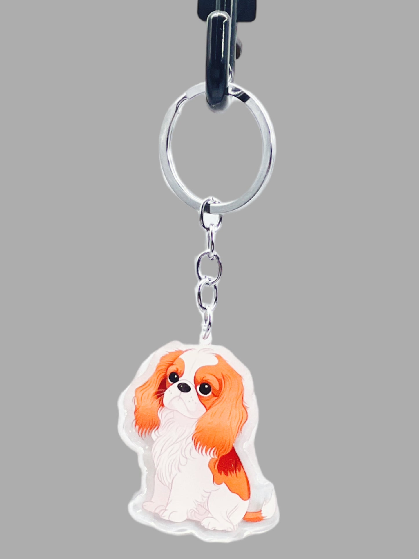 Doberman Pinscher Dog Acrylic Keychain Cute kawaii memorial ornament, pet portrait charm gift backpack photo fob, dad car décor, dog mom gift